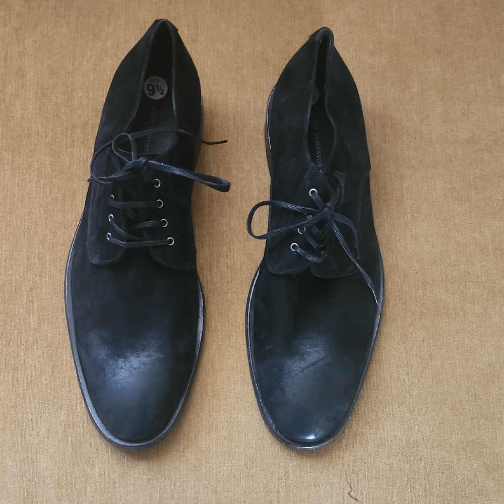John Varvatos Men's Black Suede Shoes